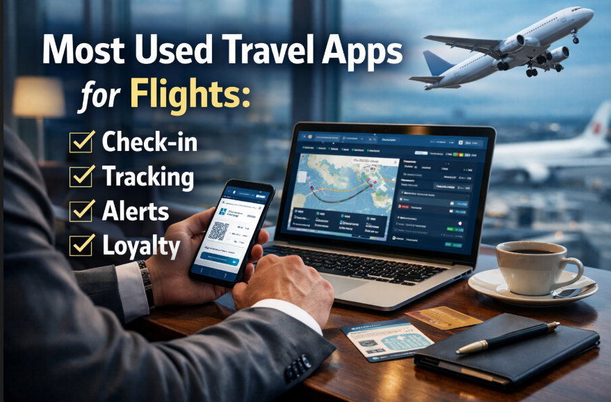 Most Used Travel Apps for Flights: Check-in, Tracking, Alerts, and Loyalty