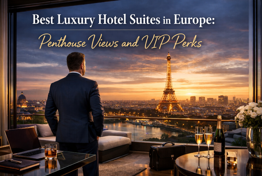 Best Luxury Hotel Suites in Europe: Penthouse Views and VIP Perks